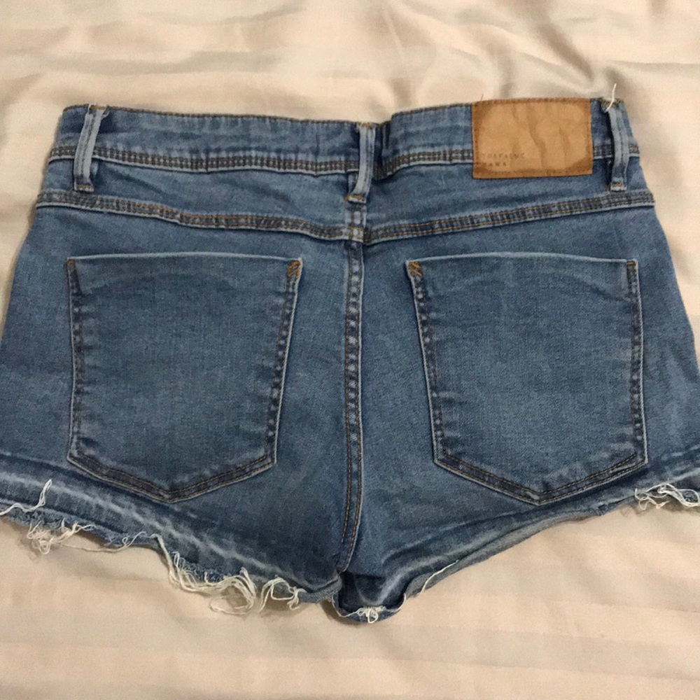 ZARA JEAN SHORTS MULTI COLOR WASH